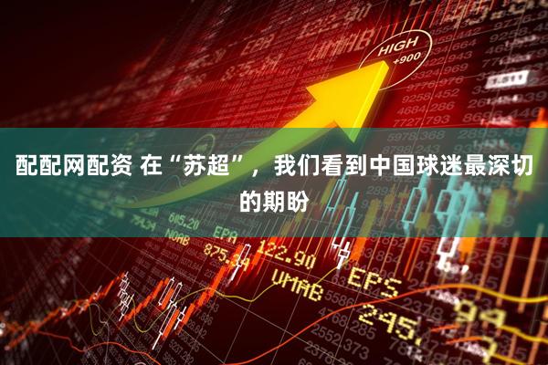 配配网配资 在“苏超”，我们看到中国球迷最深切的期盼